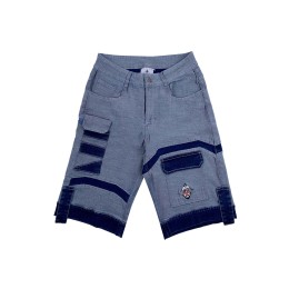 A large number of custom-made denim shorts stitching design metal zipper pocket jeans supplier JS013 A large number of custom-made denim shorts stitching design metal zipper pocket jeans supplier JS013